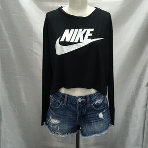 Nike Black long sleeve top ls Corp top Size XL